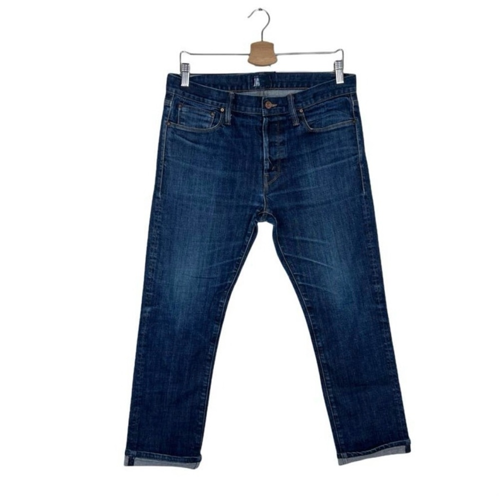 MOTHER Denim Straight Fit Dark Wash Jeans Button Fly Size 30